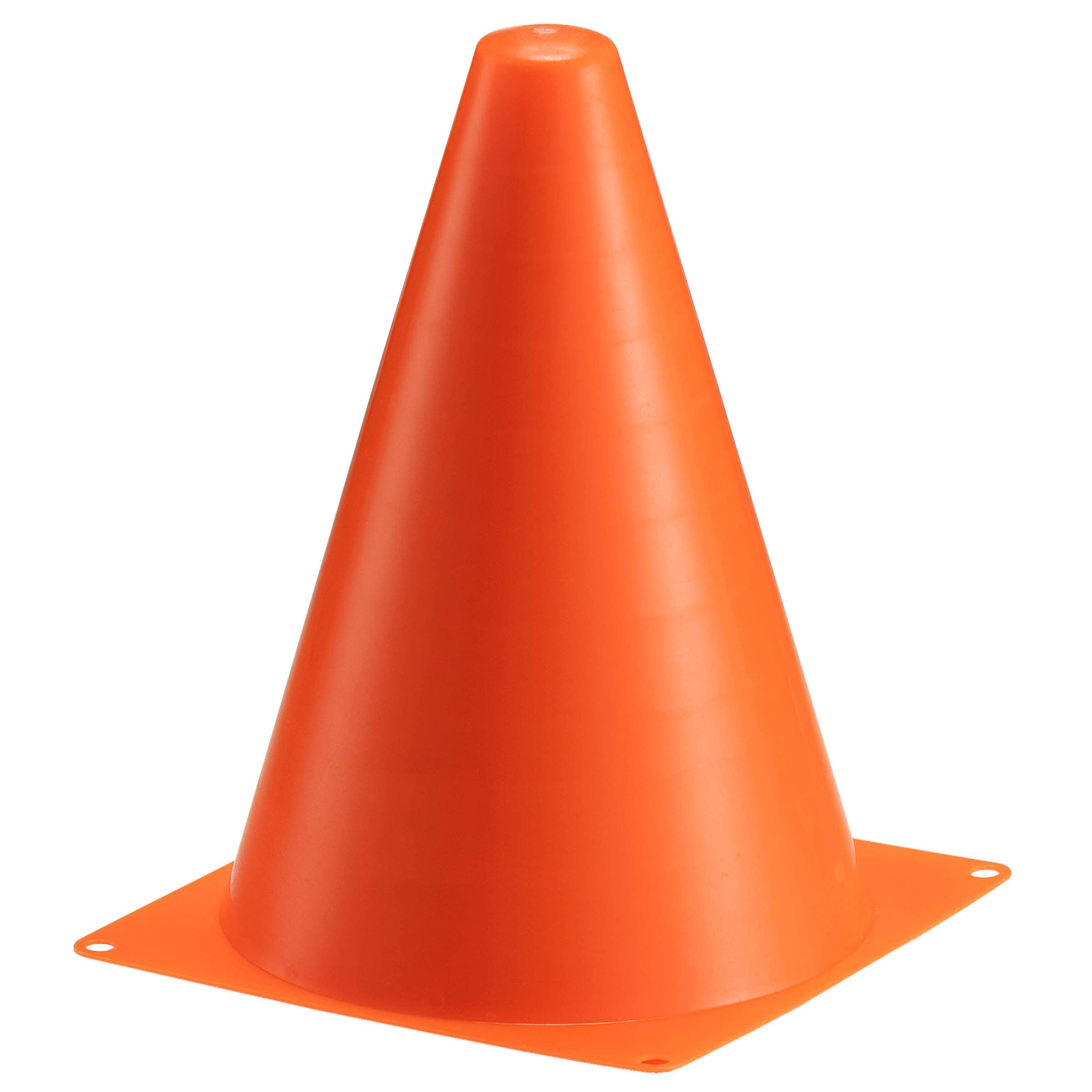 Bedwina Traffic Cones and Racing Checkered Flags - (24 Pcs) 12 - Black & White Flags on Sticks & 12-8-Inch Mini Orange Sports Safety Cones for Kids - Race Car Theme Birthday Centerpiece Party Decor